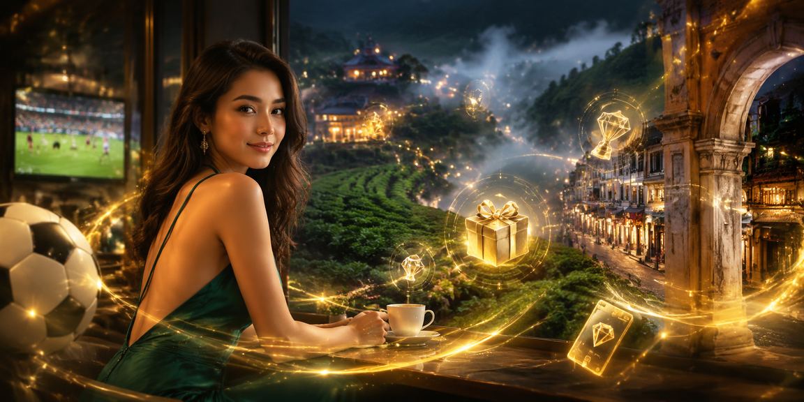 Ilustrasi ganjaran VIP eksklusif dengan bonus dan hadiah